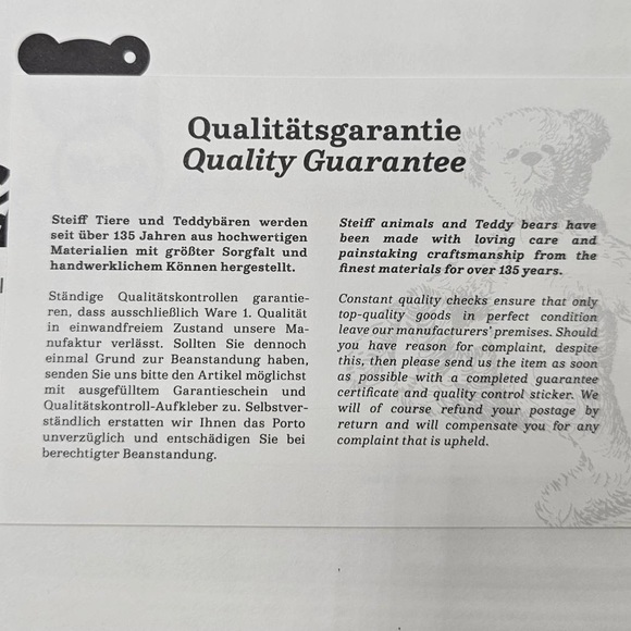 Disney 100 Steiff - Oswald the Lucky Rabbit 13" Collectible Teddy Bear - Picture 11 of 14